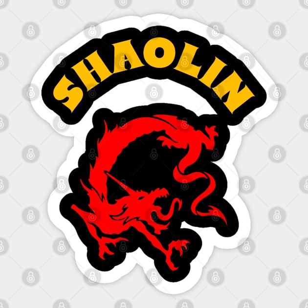 Shaolin Sticker by DMcK Designs